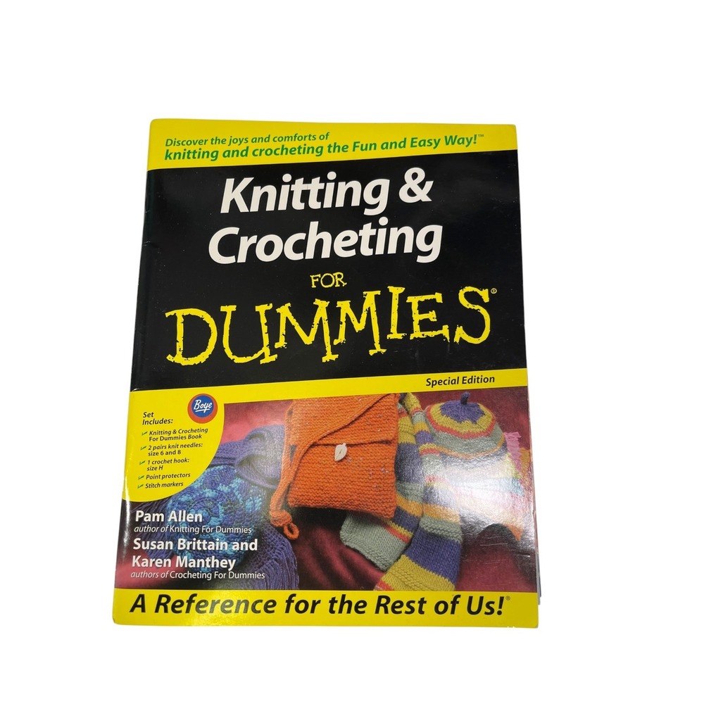 For Dummies Knitting & Crocheting‎ Book Special Edition DIY Crafty Hobby